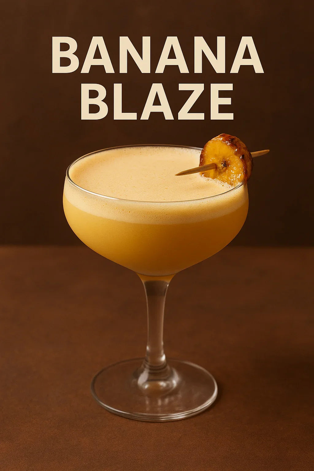 recette cocktail rhum arrangé banane flambée 