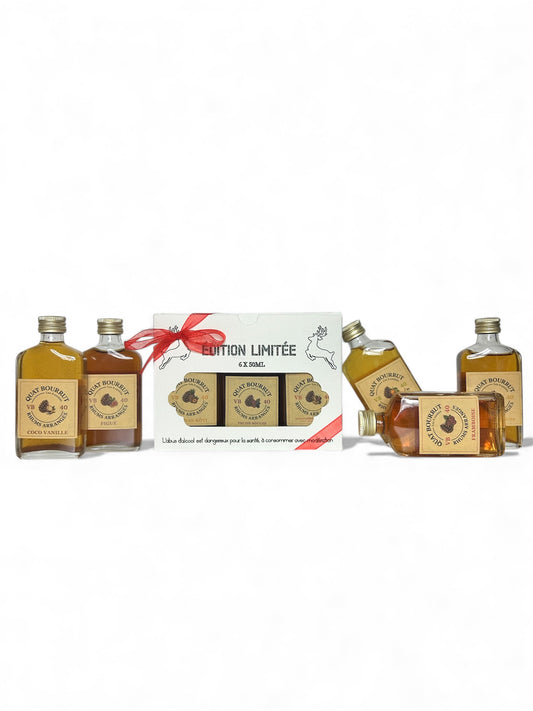 Coffret Découverte - 6 Mignonnettes de Rhum Arrangé Artisanal 5 Cl