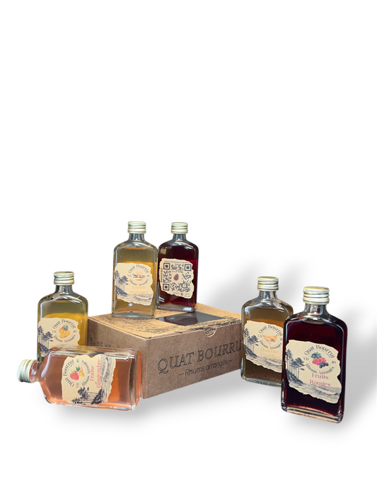 Coffret Découverte – 6 Mignonnettes de Rhum Arrangé Artisanal 5 cl