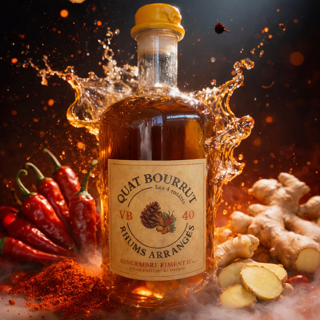 Rhum arrangé Gingembre Piment d'... ( Chut Chut pas de Marque ) Force, caractère et chaleur artisanale