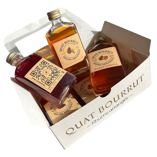 Coffret Découverte - 6 Mignonnettes de Rhum Arrangé Artisanal 5 Cl