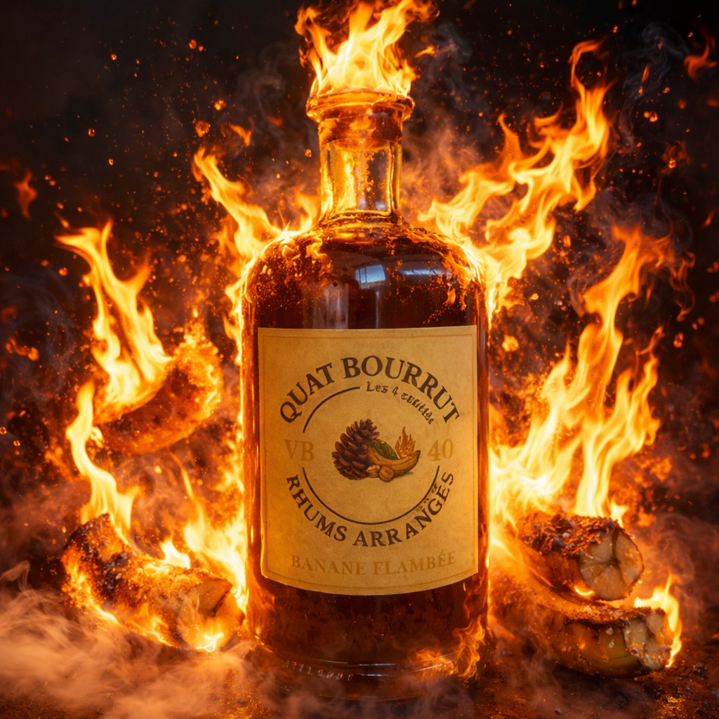 DE RETOUR AU PRINTEMPS 2026 - Rhum arrangé Banane Flambée - Douceur caramélisée et arômes exotiques