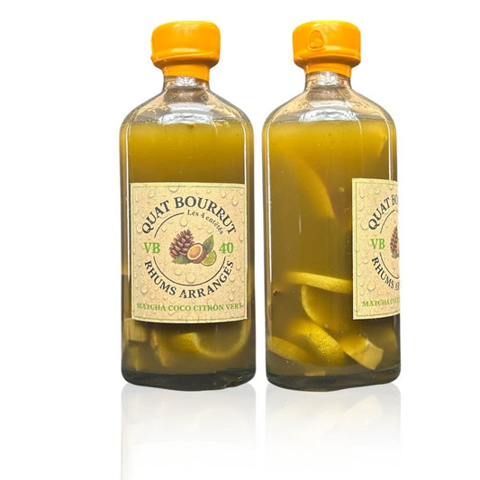 Rhum Arrangé Matcha, Noix de Coco & Citron Vert – Création Artisanale Raffinée et Exotique