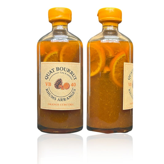 Rhum Arrangé Orange & Curcuma – Éclat Fruité Relevé d'une Touche Épicée
