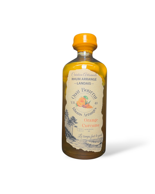 Rhum Arrangé Orange & Curcuma – Éclat Fruité Relevé d'une Touche Épicée