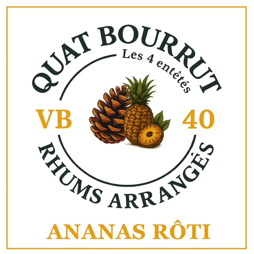 {{Rhum arrangé Ananas Rôti - Saveurs tropicales et gourmandes}} | Rhum Arrangé Quatbourrut..